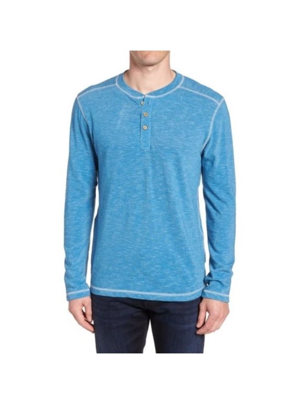 VINTAGE 1946 Space Dyed Long Sleeve Henley